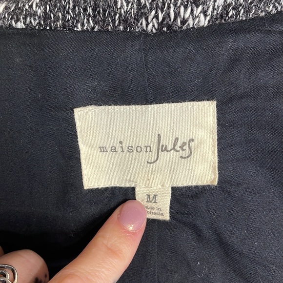 MASON JULES GRAY PEACOAT SIZE MEDIUM PART WOOL - Picture 12 of 13